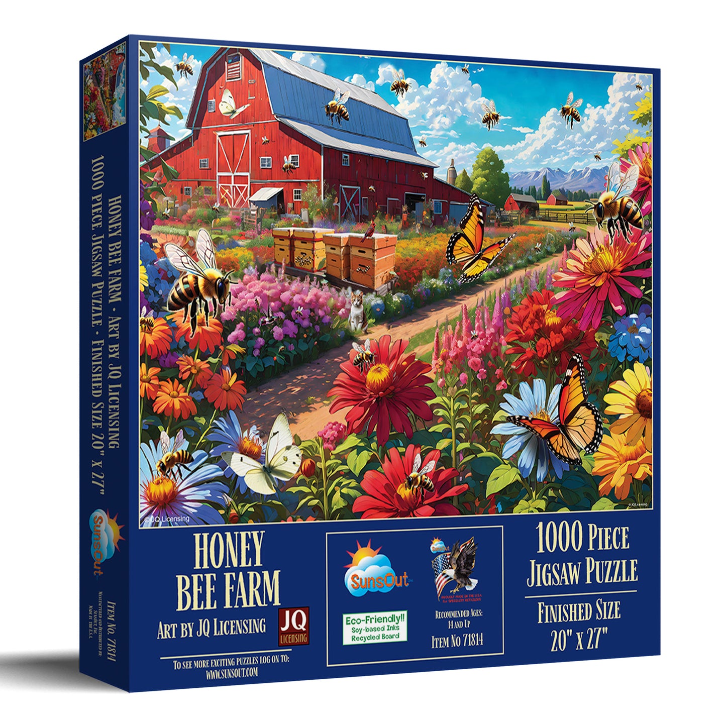 Honey Bee Farm 1000 pc Jigsaw Puzzle 71814