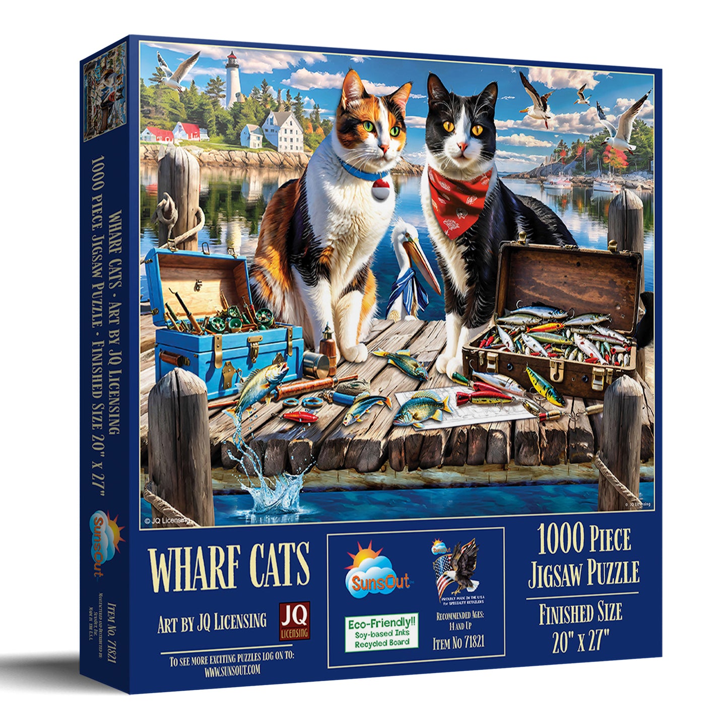 Wharf Cats 1000 pc Jigsaw Puzzle 71821