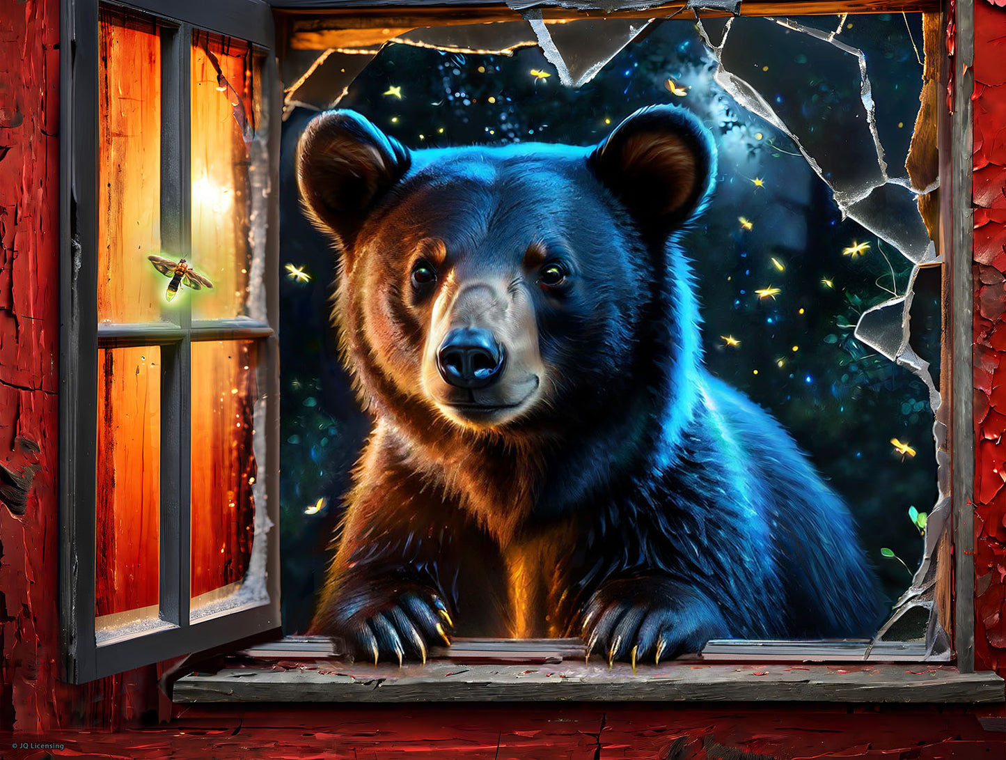 Bear and Fireflies 500 pc Jigsaw Puzzle 71824