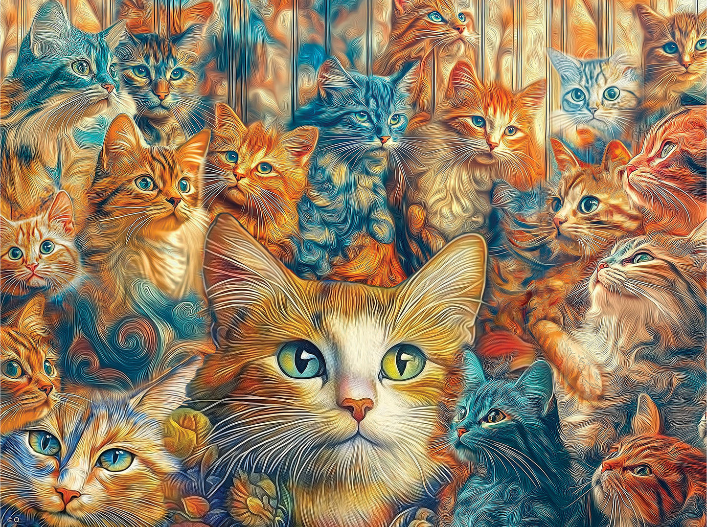 Designer Cats 1000 pc Jigsaw Puzzle 71901