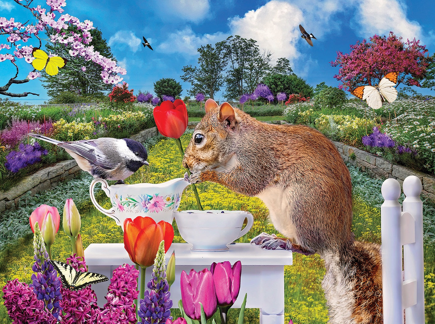 Spring Tea 1000 pc Jigsaw Puzzle 72032