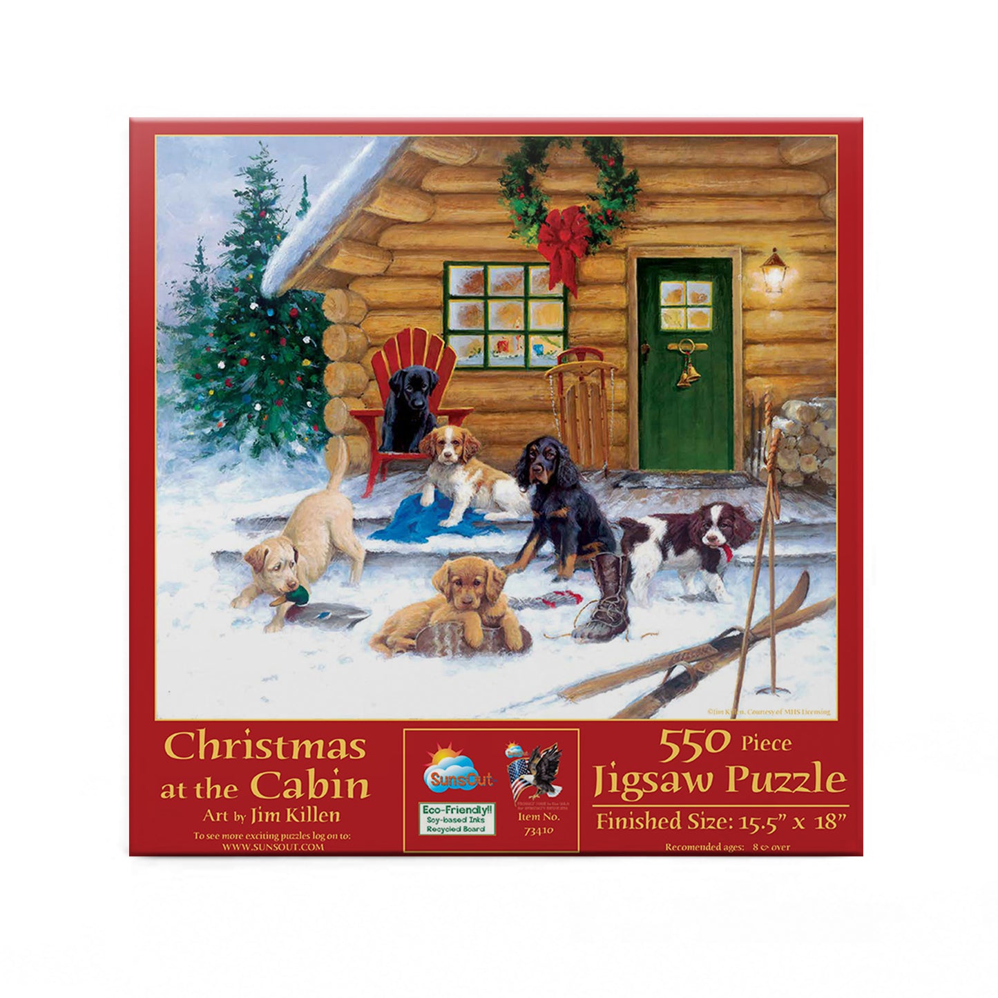 Christmas at The Cabin 550 pc Jigsaw Puzzle 73410