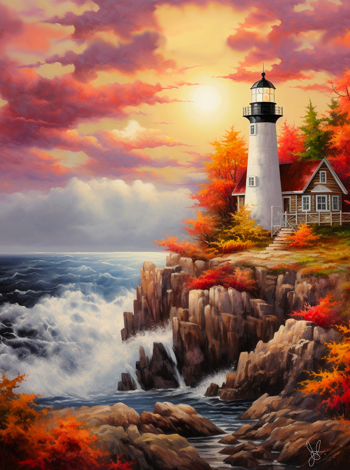 Paradise on the Cliff 1000 pc Jigsaw Puzzle 77024