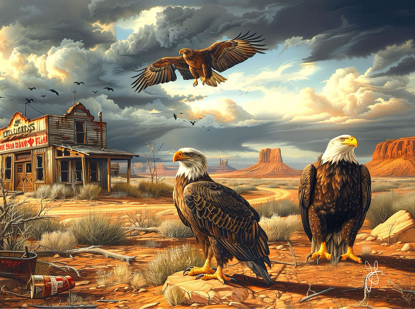 Watchers of the Desert 1000 pc Jigsaw Puzzle 77063