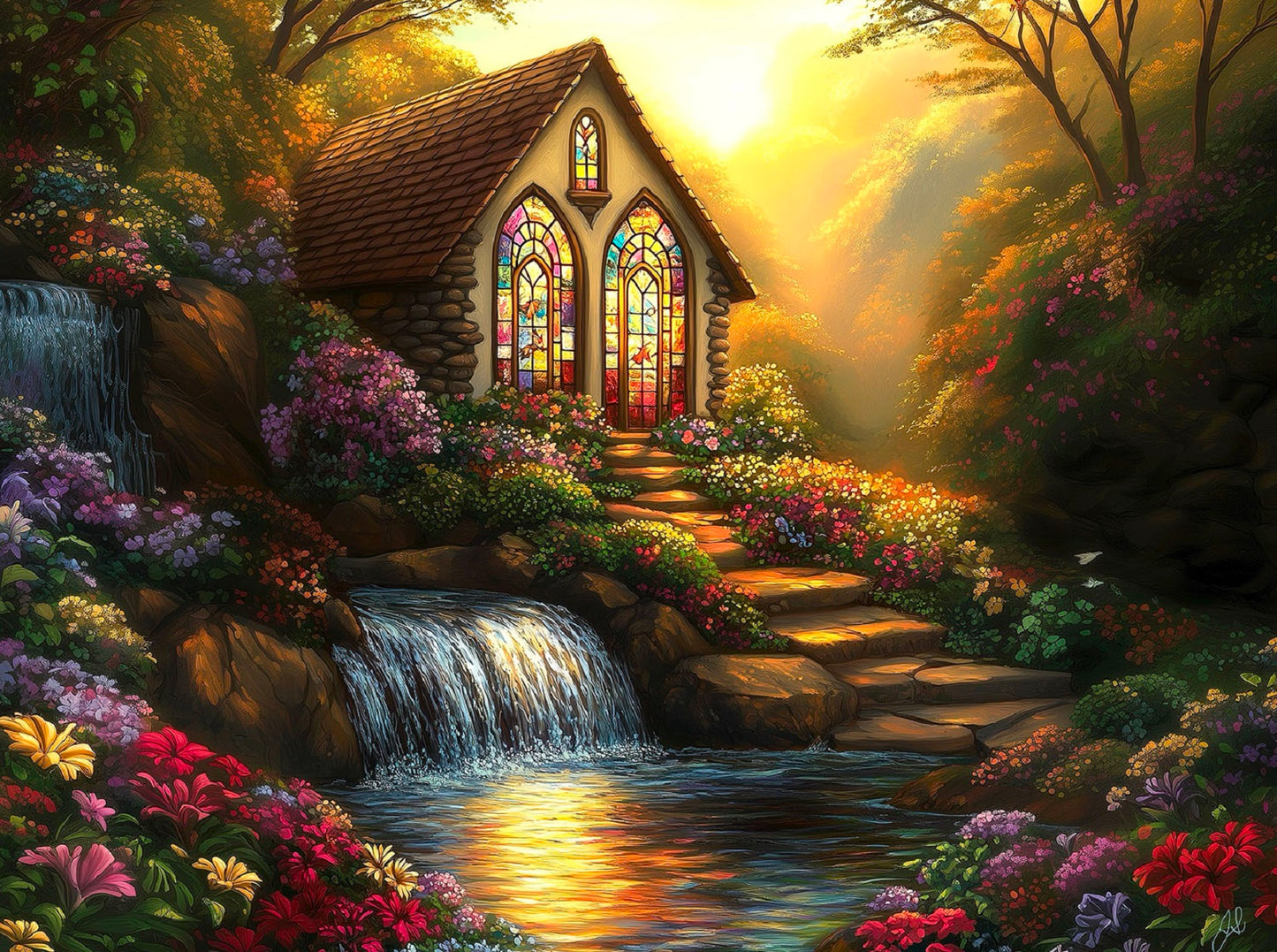Cottage Creek 1000 pc Jigsaw Puzzle 77170