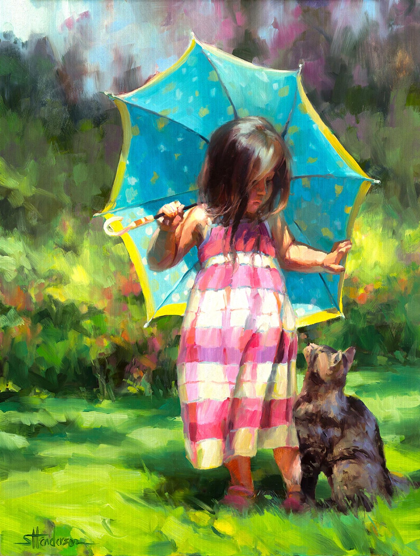 The Teal Umbrella 500 pc Jigsaw Puzzle 11205