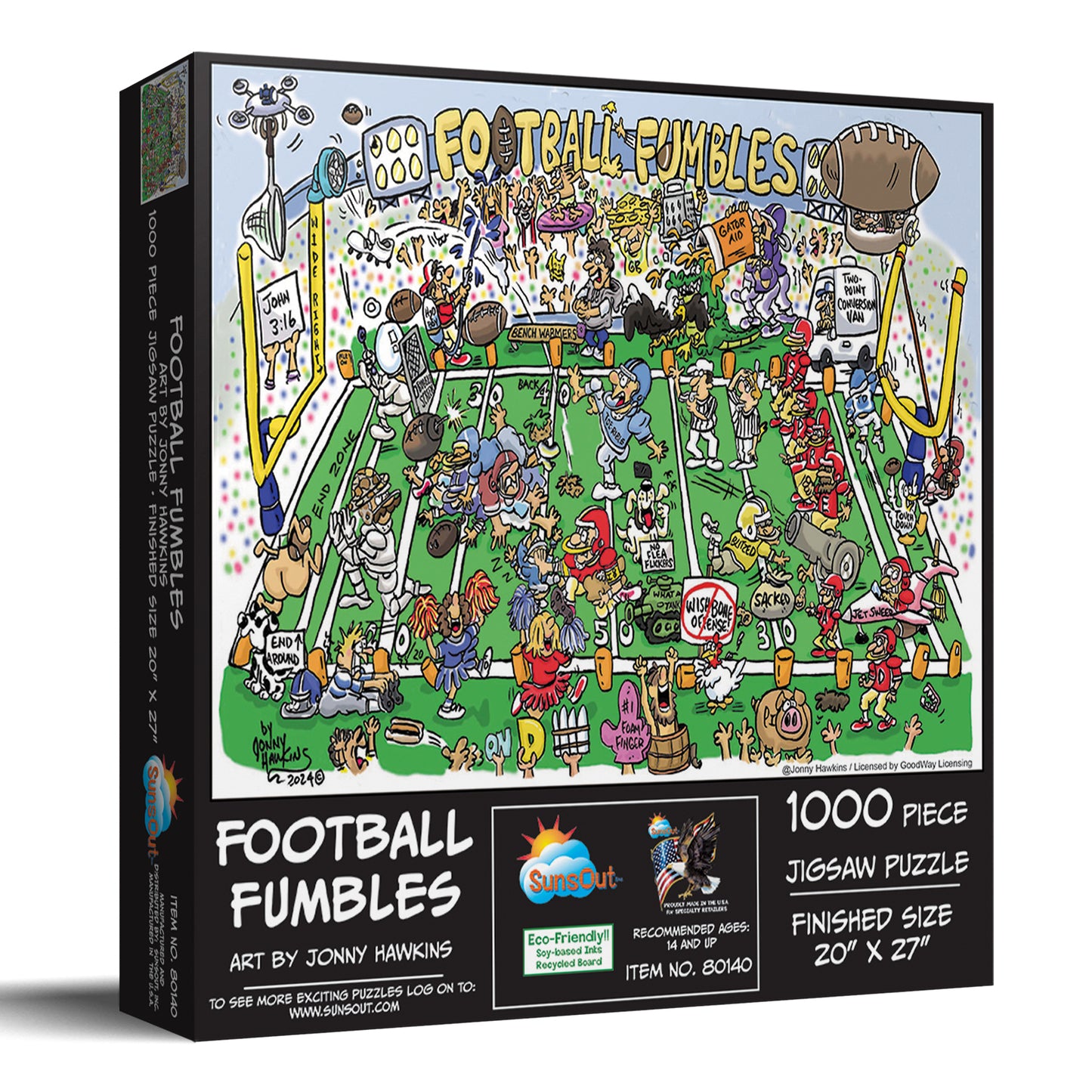 Football Fumbles 1000 pc Jigsaw Puzzle 80140