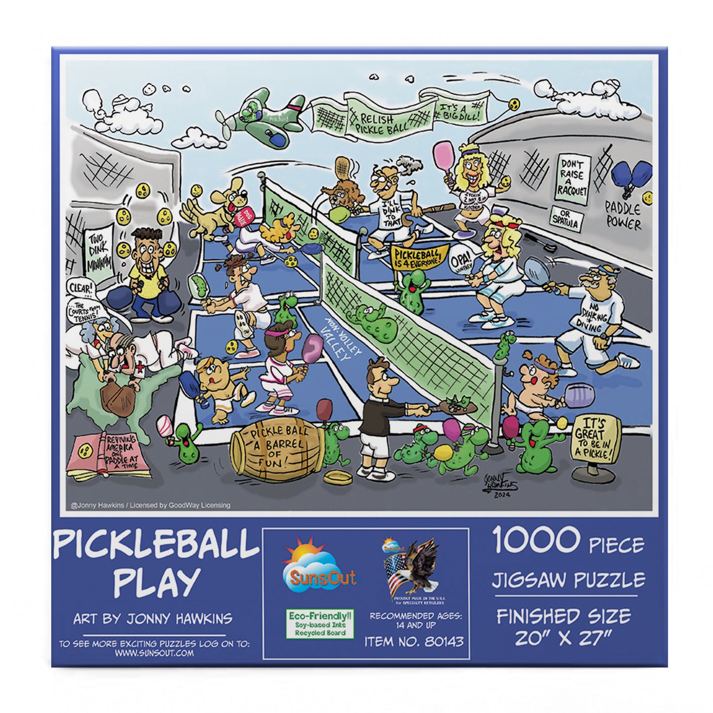 Pickleball Play 1000 pc Jigsaw Puzzle 80143