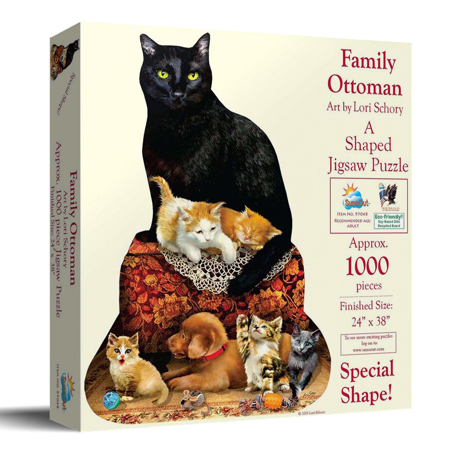 Family Ottoman 1000 pc Special Shape Jigsaw Puzzle 95048