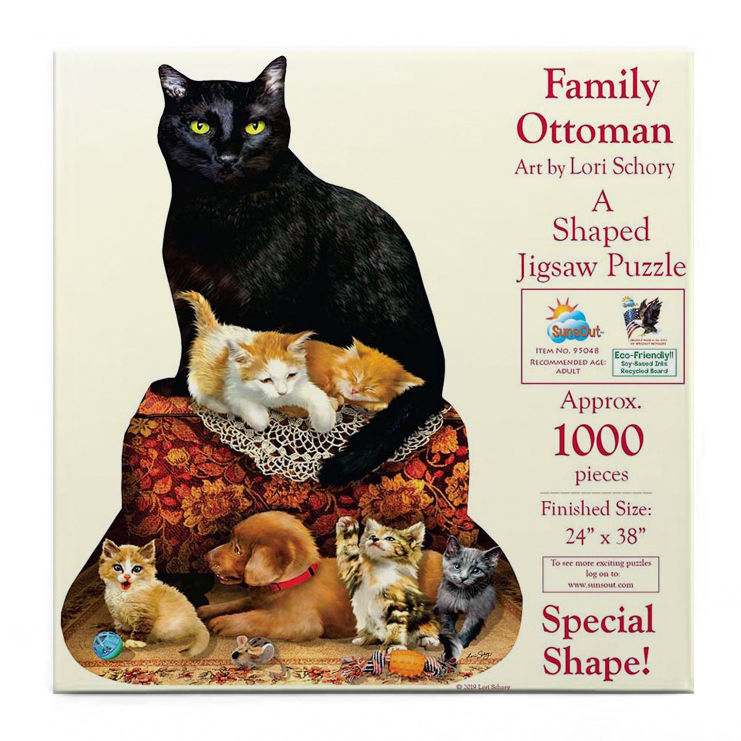 Family Ottoman 1000 pc Special Shape Jigsaw Puzzle 95048