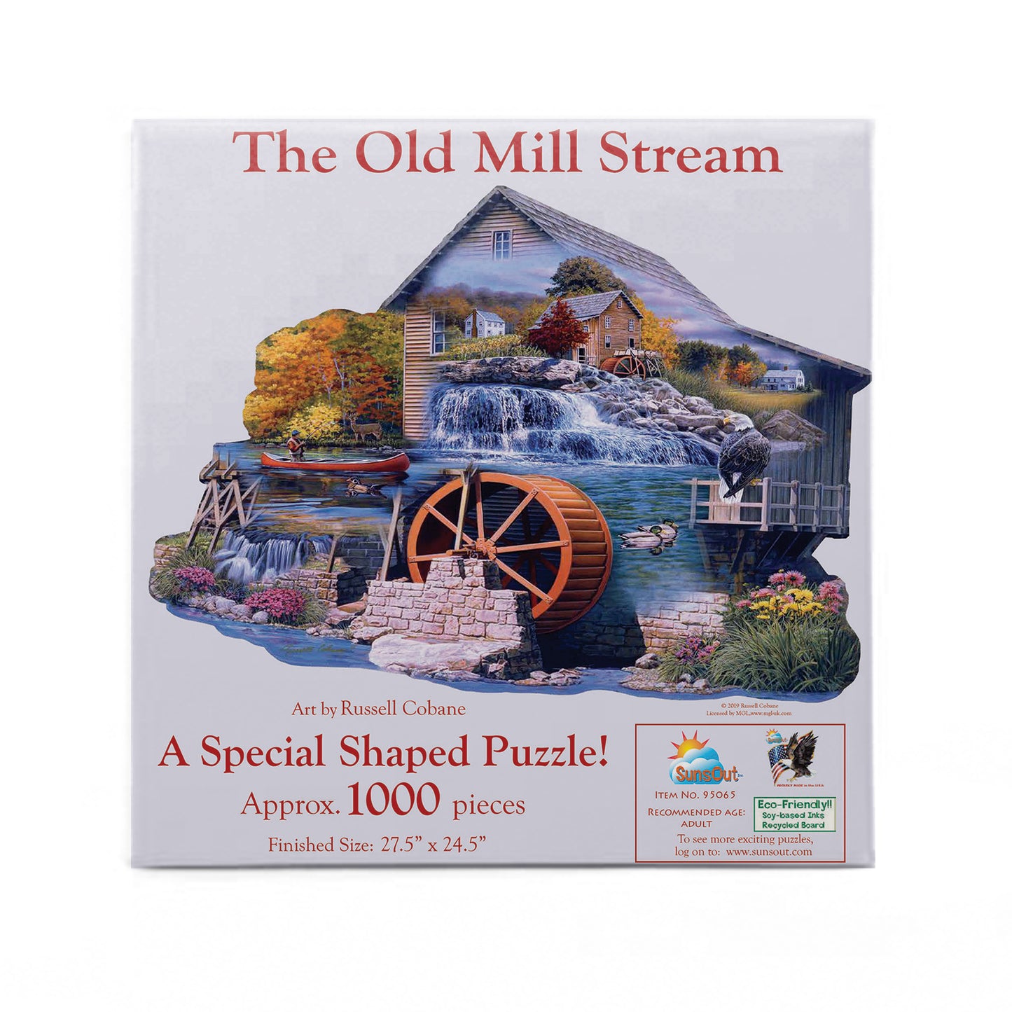 The Old Mill Stream 1000 pc Special Shape Jigsaw Puzzle 95065