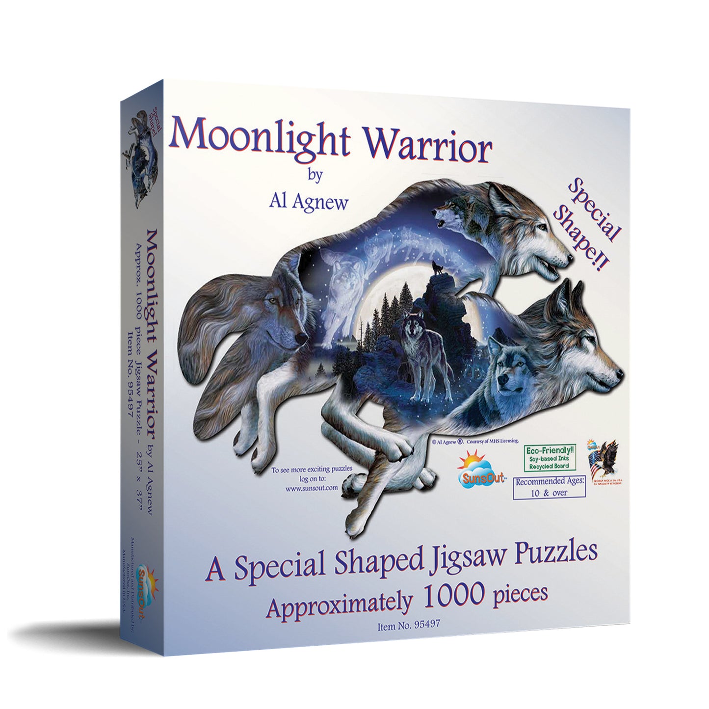 Moonlight Warrior 1000 pc Special Shape Jigsaw Puzzle 95497