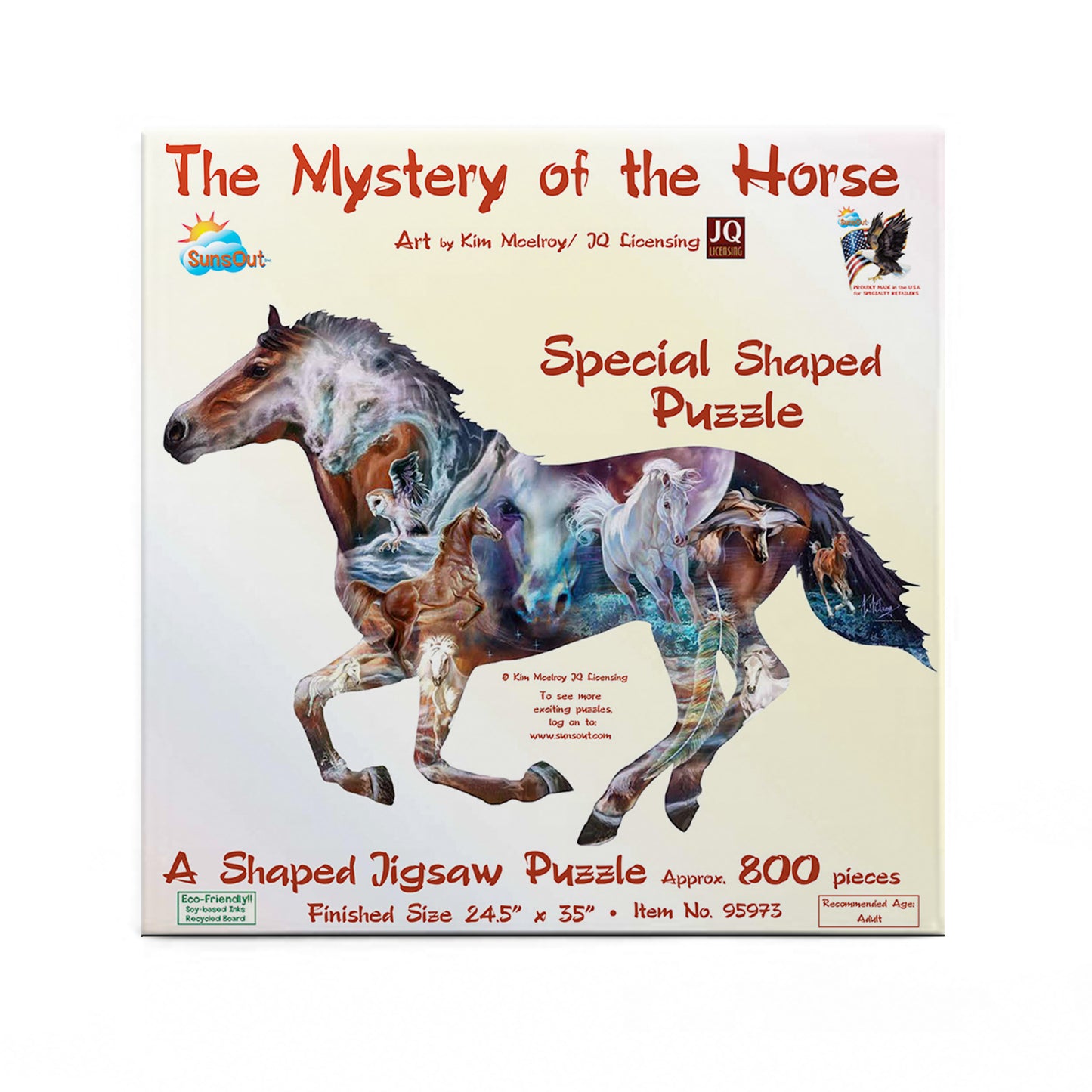 The Mystery of the Horse 800 pc Special Shape Jigsaw Puzzle 95973