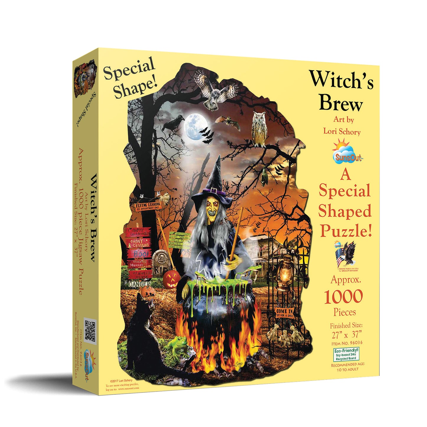 Witch's Brew 1000 pc Special Shape Jigsaw Puzzle 96036
