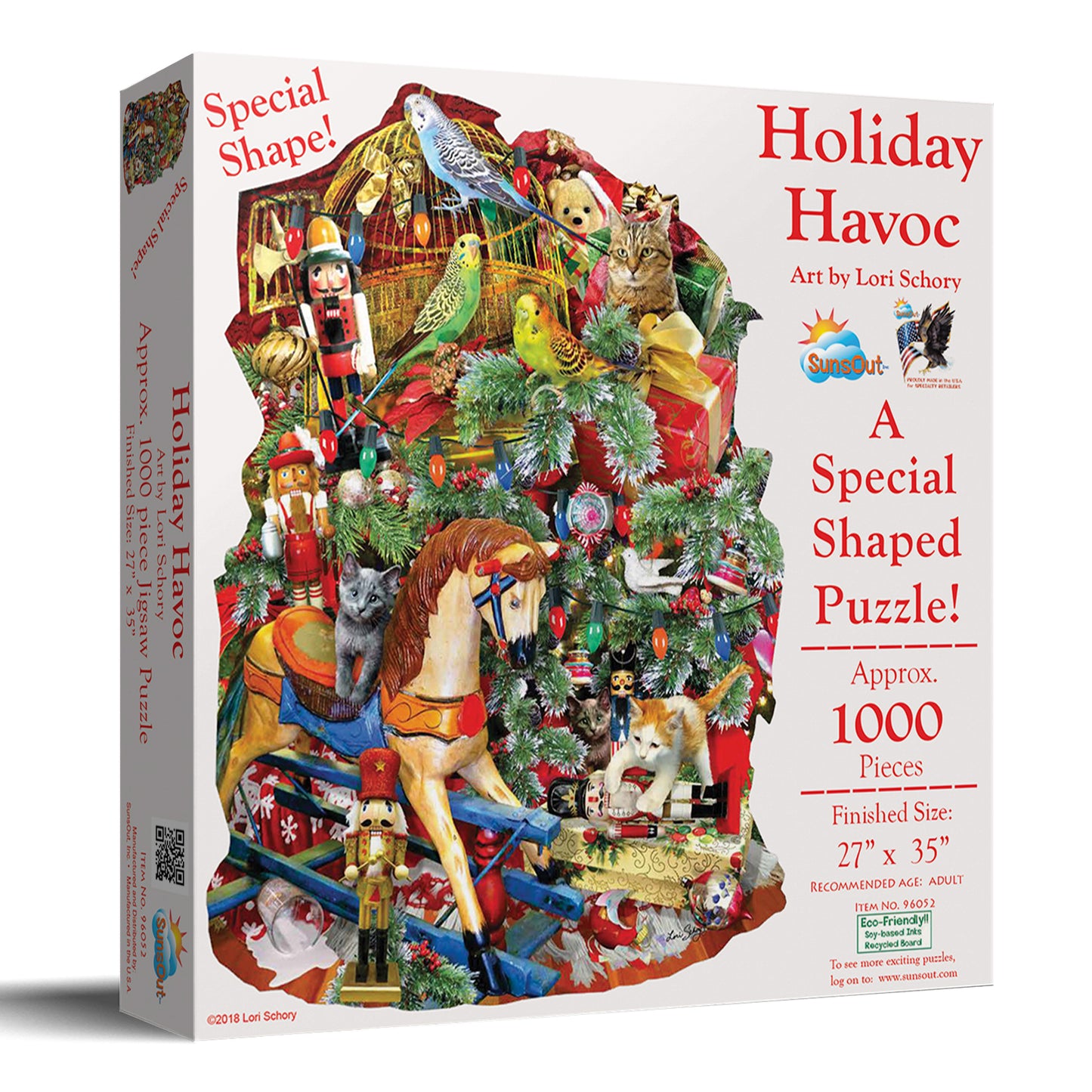Holiday Havoc 1000 pc Special Shape Jigsaw Puzzle 96052