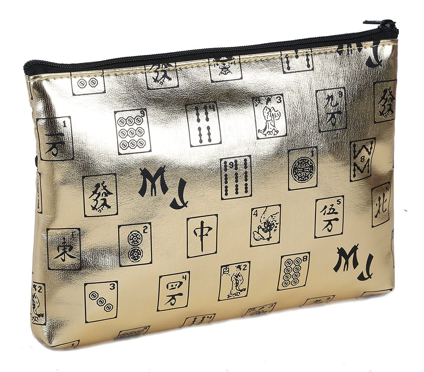 Mah Jongg Gold 3 Zipper Mah Jong Purse for Mahjong Card 132682
