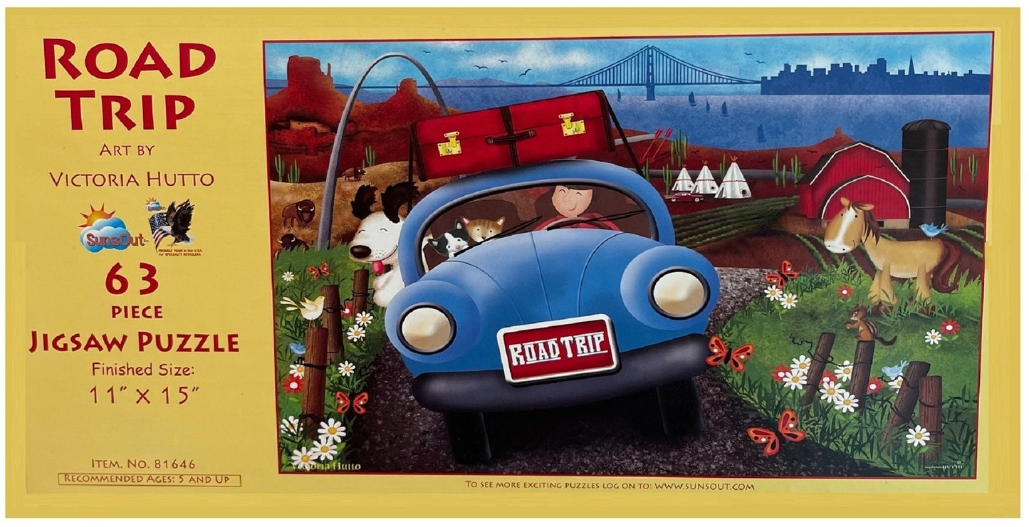 Road Trip 63 pc Jigsaw Puzzle 81646