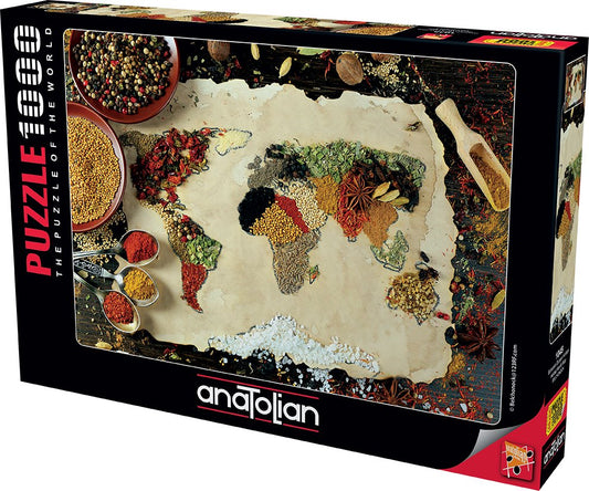 Herbal World Map 1000 pc  Jigsaw Puzzle 1045