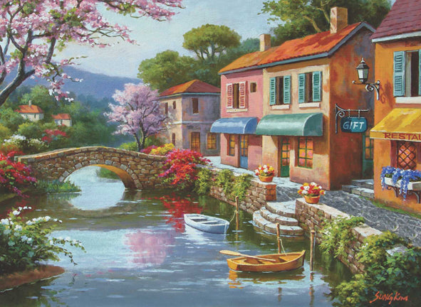 Quaint Village Shops 1000 pc  Jigsaw Puzzle 1053