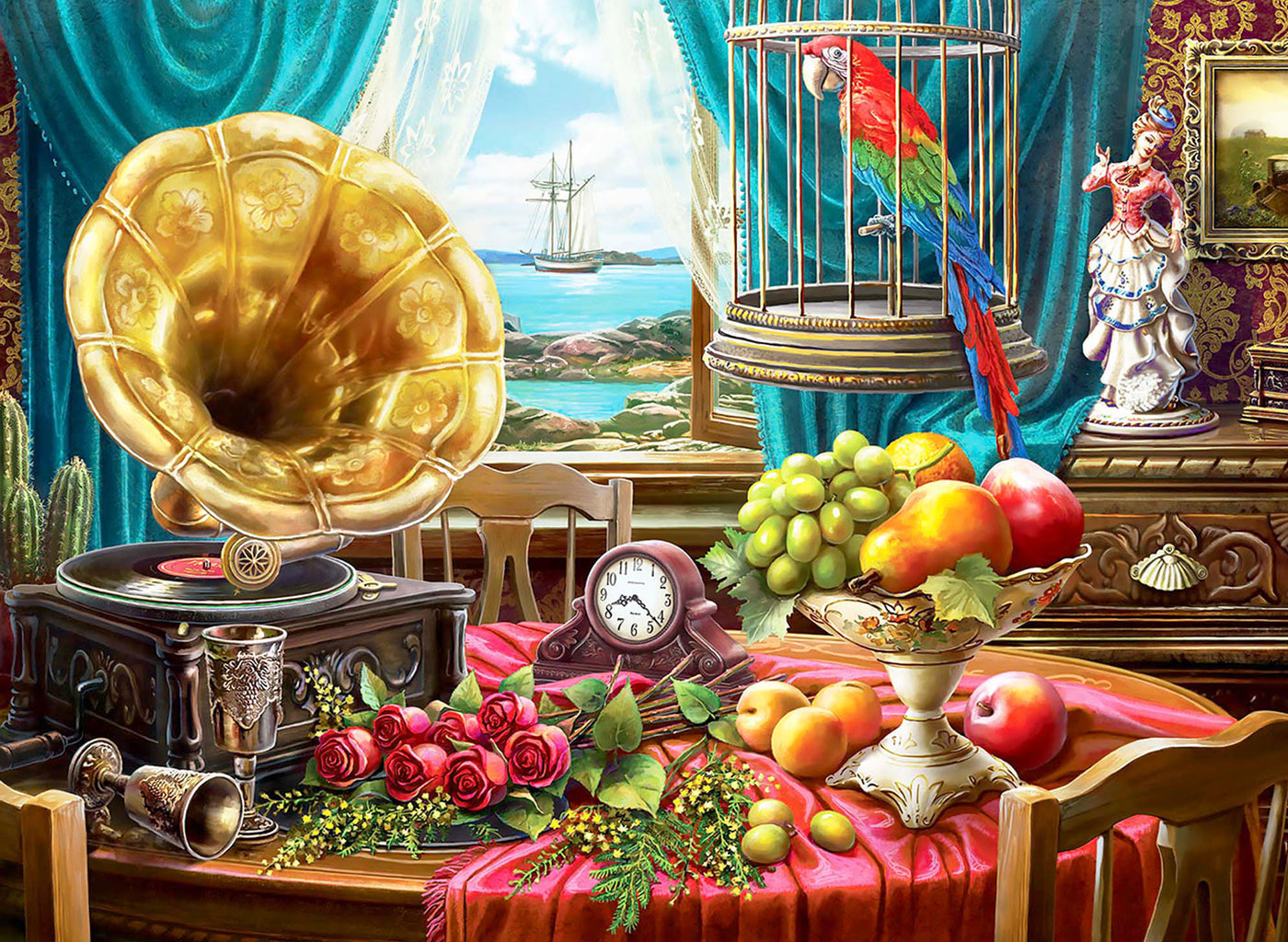 Still Life With Fruit 1000 pc  Jigsaw Puzzle 1085