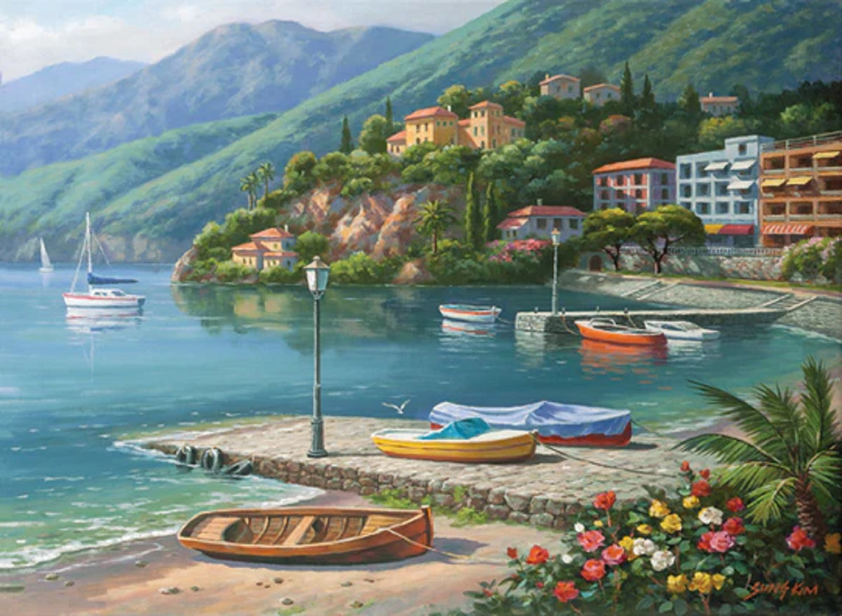 Hillside Harbor Cove 1000 pc  Jigsaw Puzzle 1096