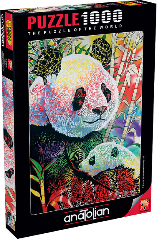 Rainbow Panda 1000 pc  Jigsaw Puzzle 1099