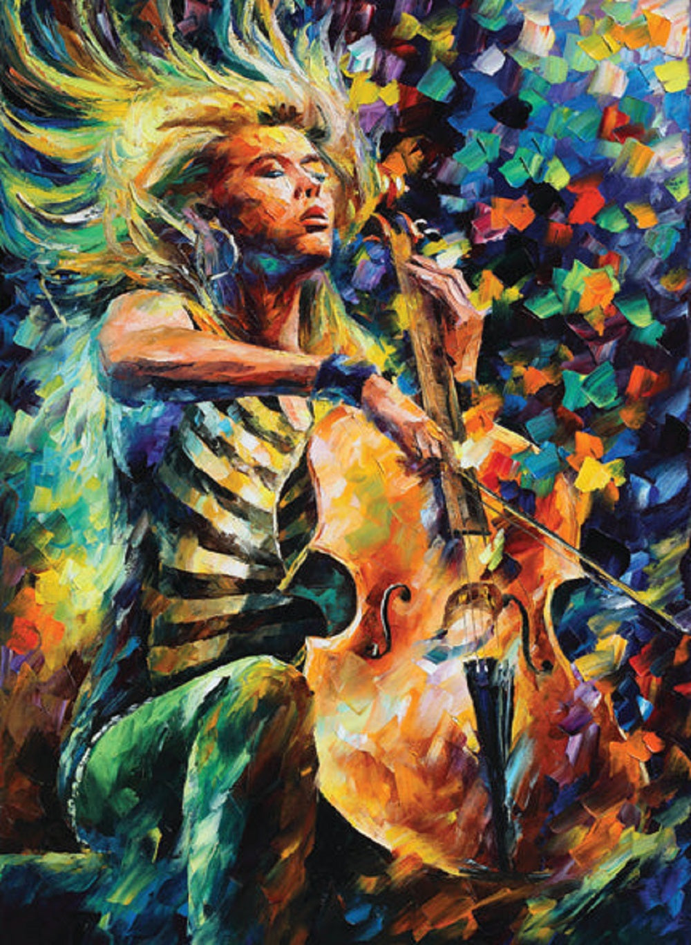 Fabolous Cellist 1000 pc  Jigsaw Puzzle 1108