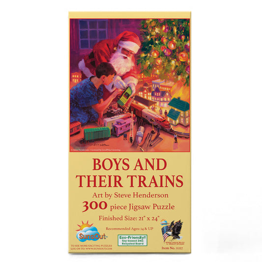 Boys and Their Trains 300 pc  Jigsaw Puzzle 11227