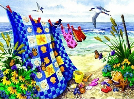 Seaside Summer 500 pc Large Pieces Jigsaw Puzzle 62956