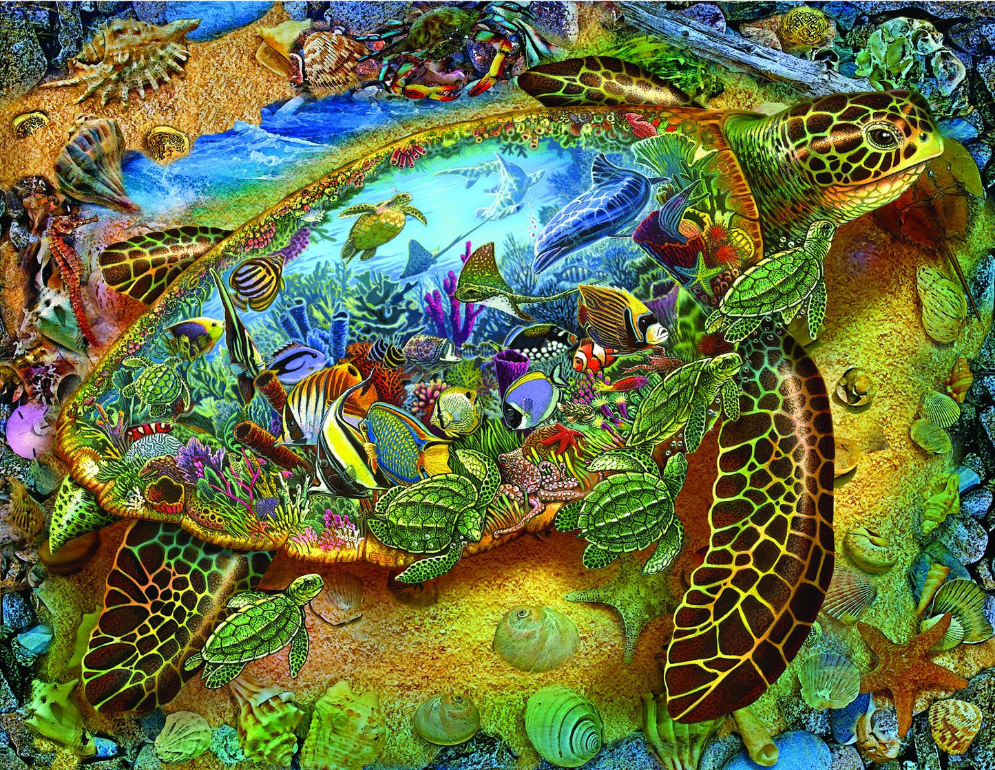 Sea Turtle World 1000 pc  Jigsaw Puzzle 39286