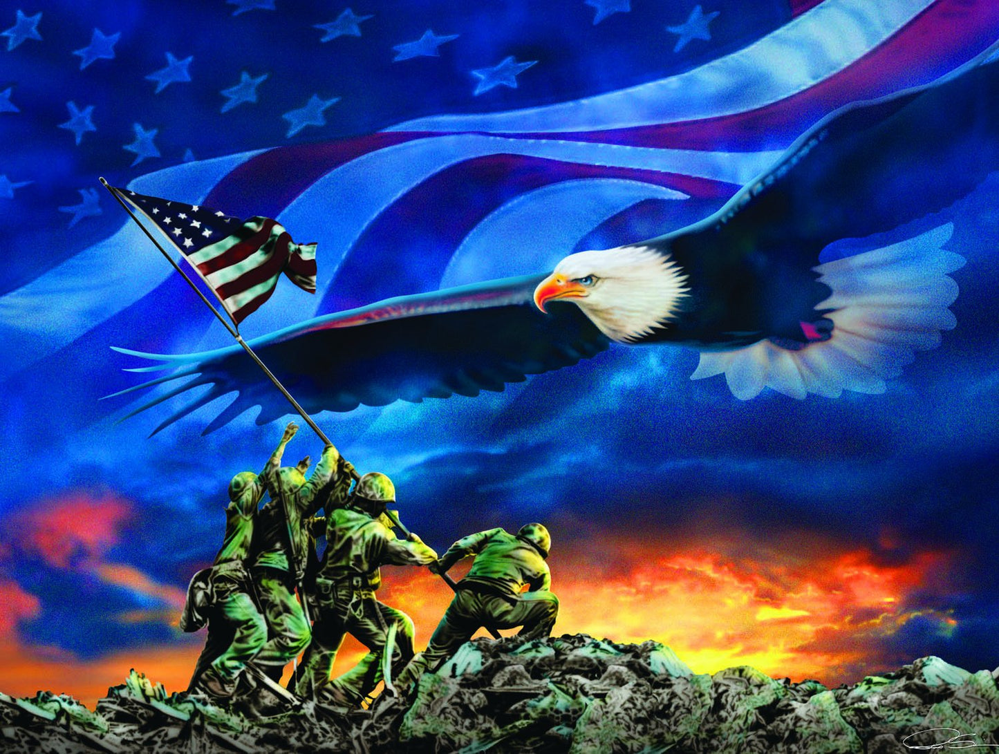 Grand Old Flag 500 pc  Jigsaw Puzzle 69038
