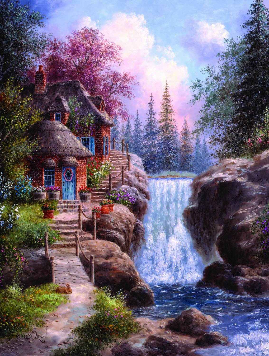 Tranquility Falls 1000 pc  Jigsaw Puzzle 48371