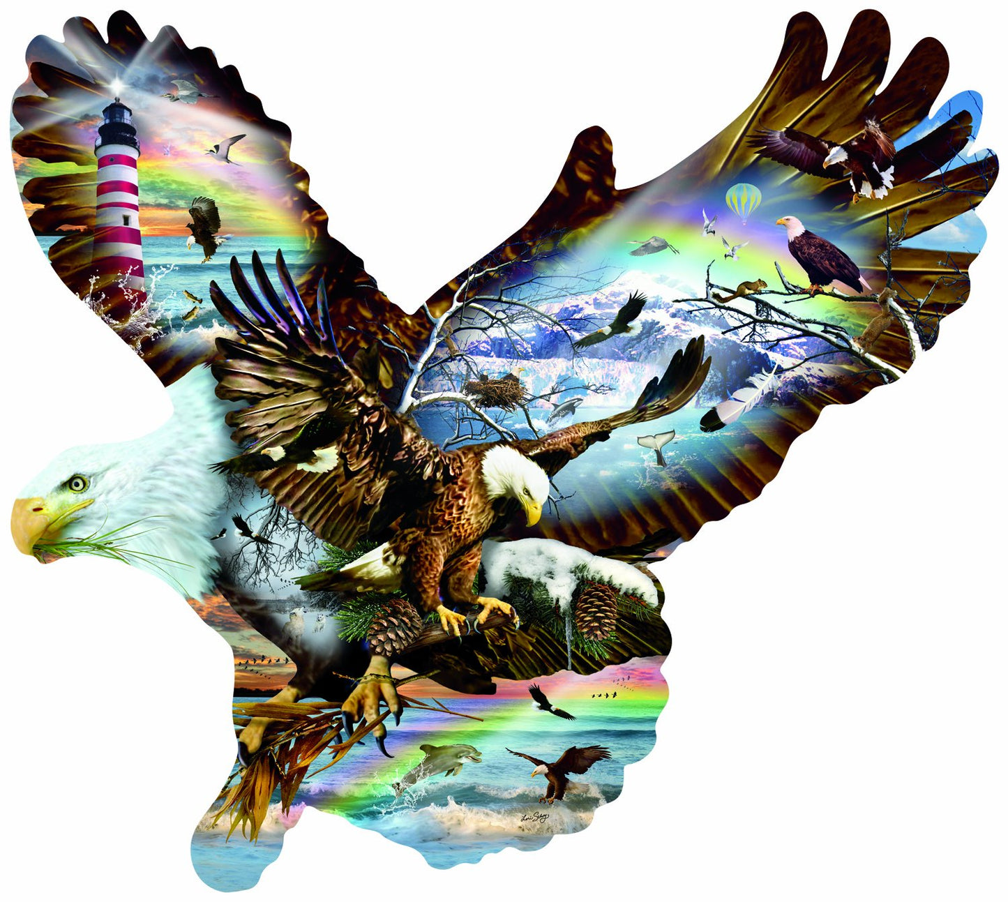 Eagle Eye 1000 pc Special Shape Jigsaw Puzzle 95639