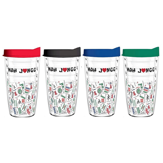 Mah Jongg Tumbler 16 oz Drinkware     MJ-16oz-4PACK