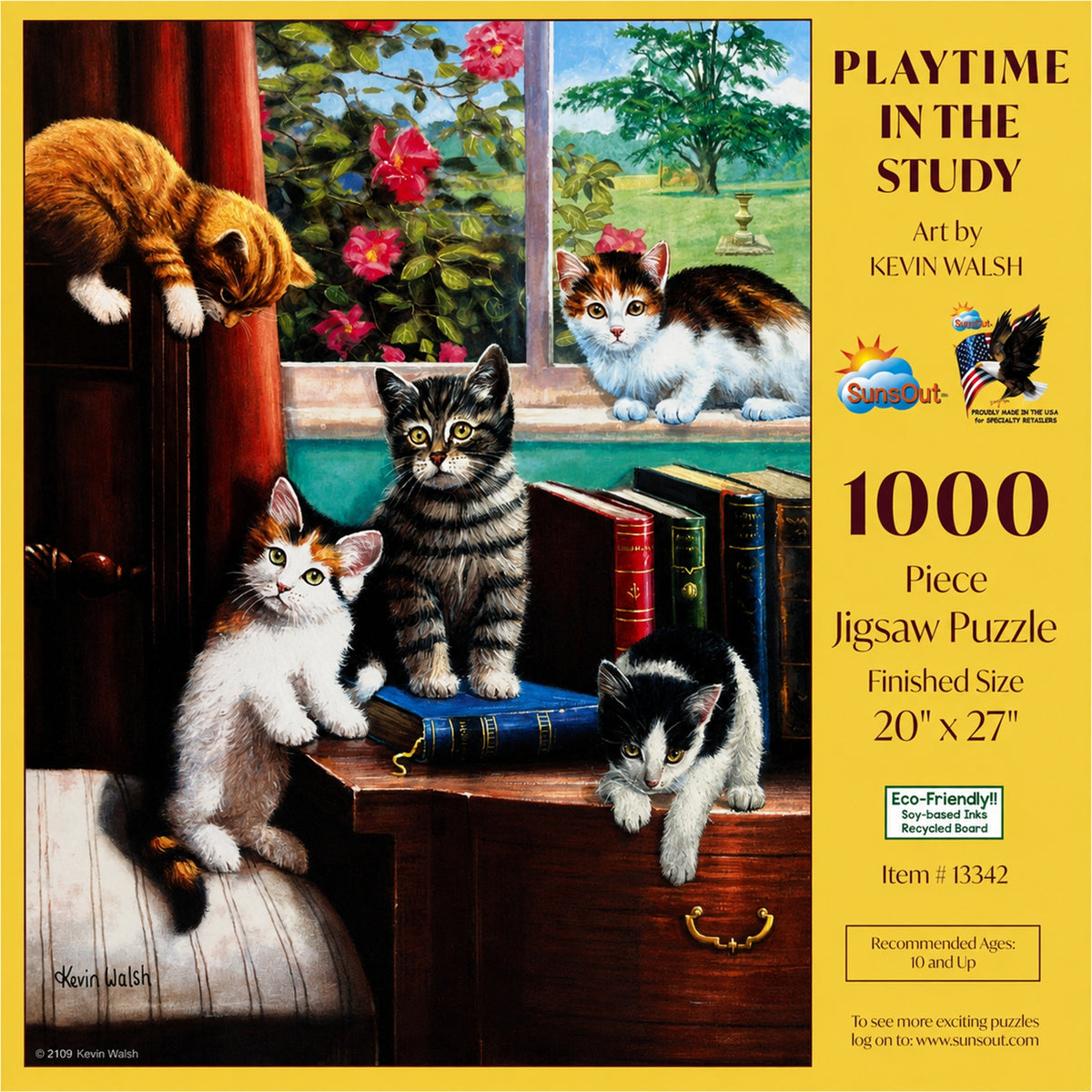 Playtime in the Study 1000 pc  Jigsaw Puzzle 13342