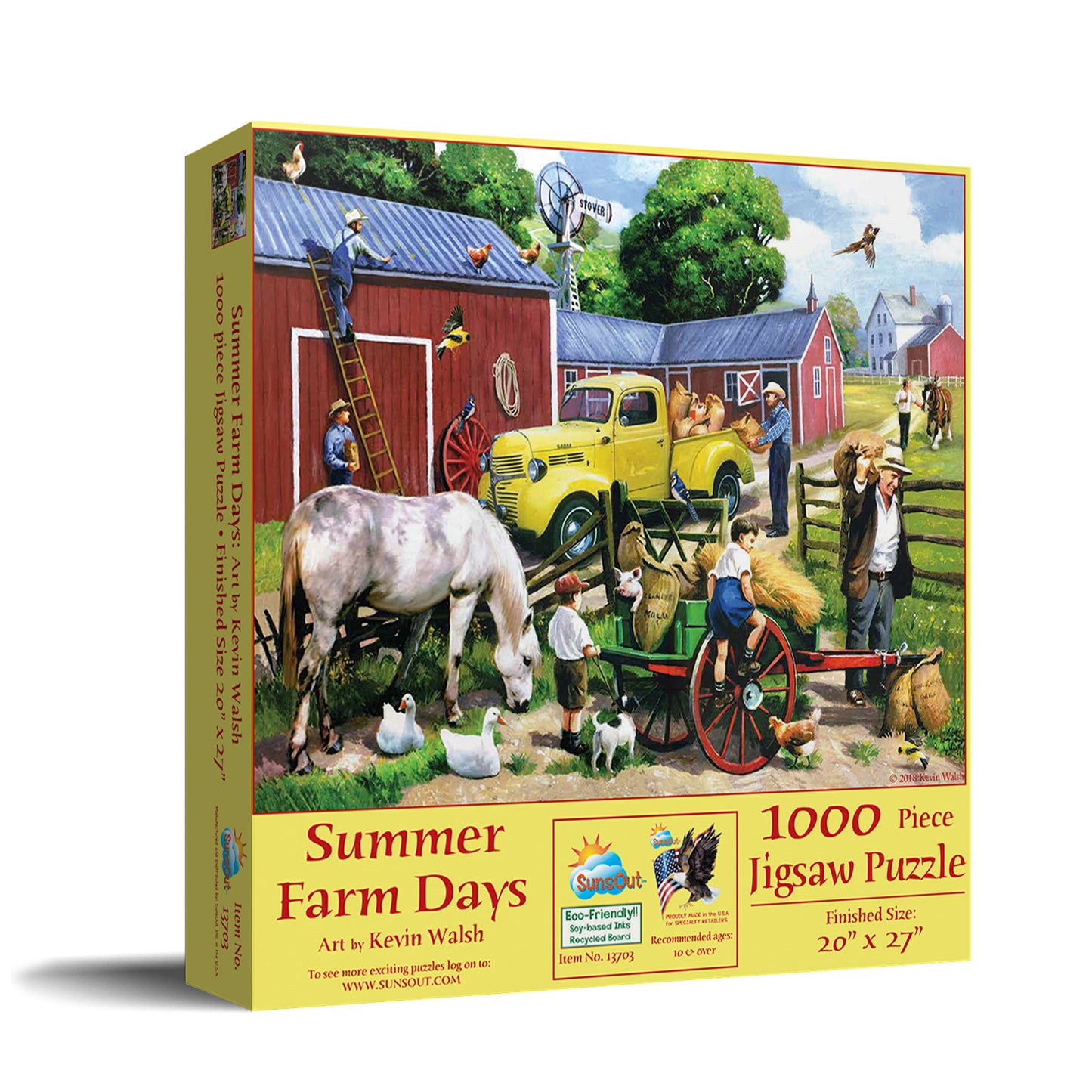 Summer Farm Days 1000 pc  Jigsaw Puzzle 13703