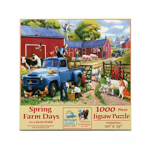 Spring Farm Days 1000 pc  Jigsaw Puzzle 13718
