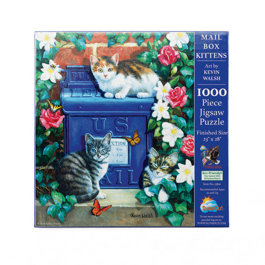 Mail Box Kittens 1000 pc  Jigsaw Puzzle 13801