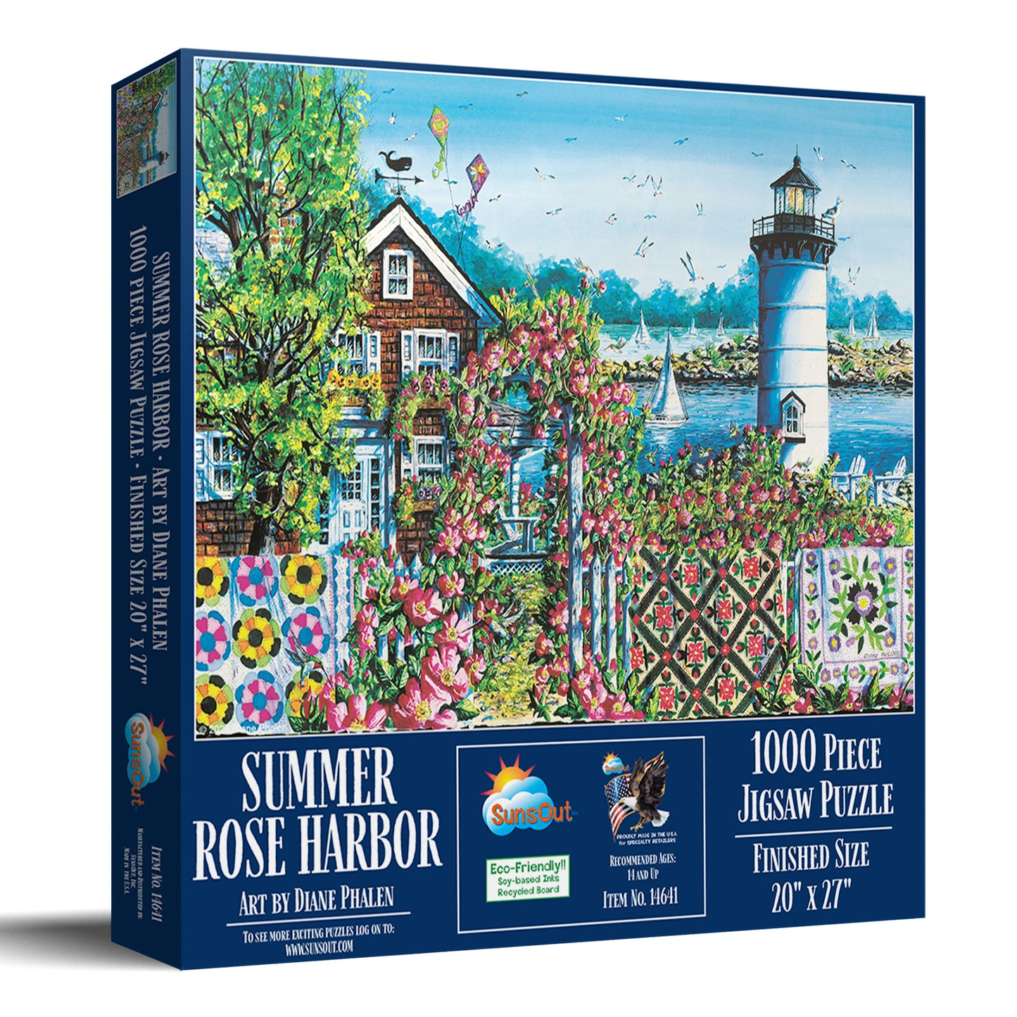 Summer Rose Harbor 1000 pc  Jigsaw Puzzle 14641