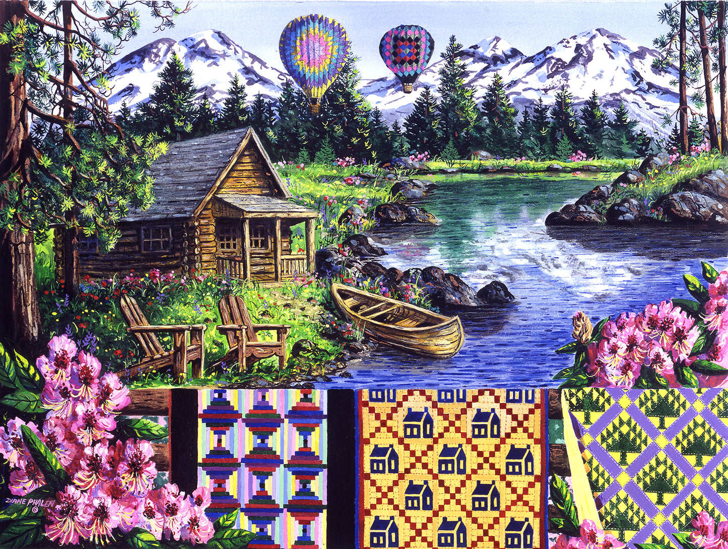 Floating over Sisters 500 pc  Jigsaw Puzzle 14646