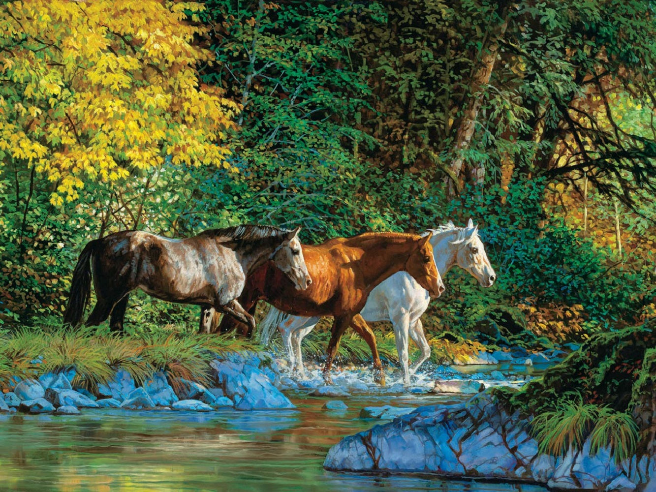 Bear Creek Crossing 1000 pc  Jigsaw Puzzle 44855