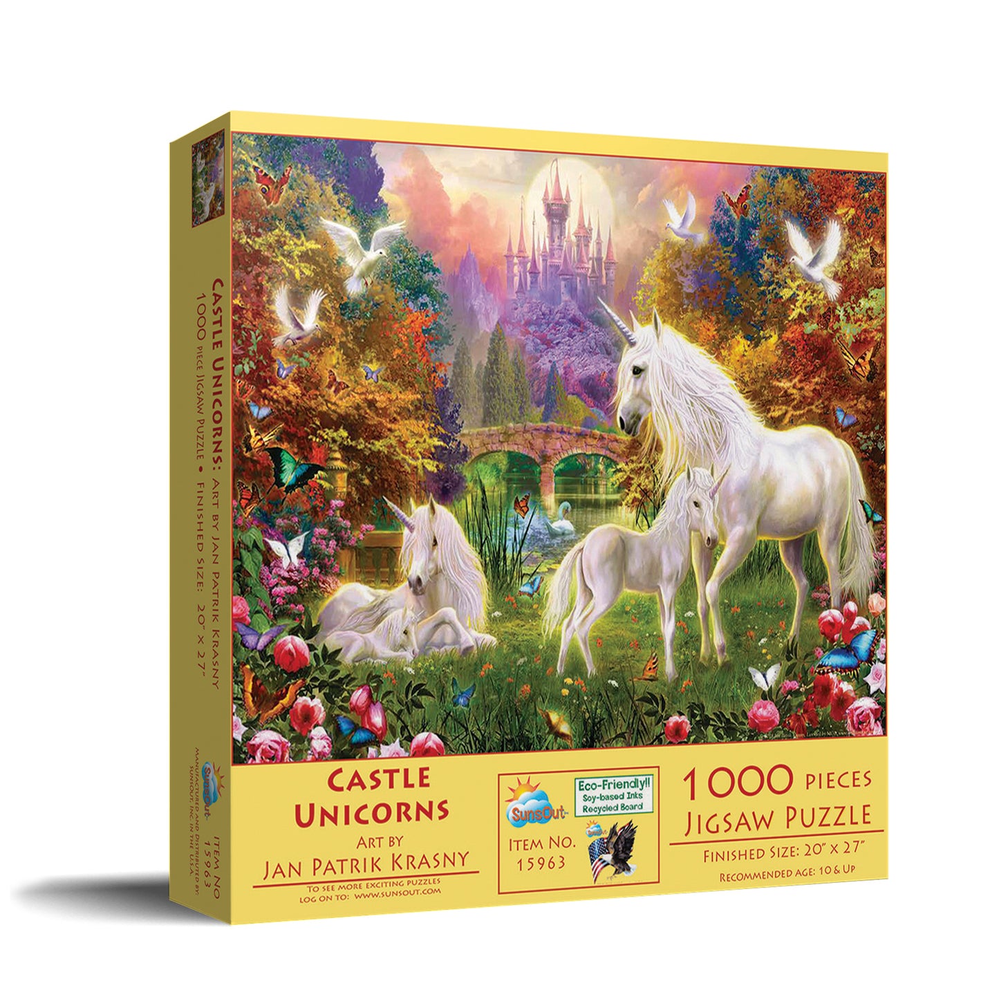 Castle Unicorns 1000 pc  Jigsaw Puzzle 15963