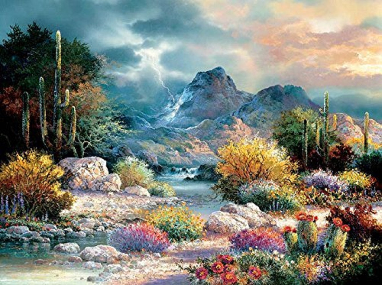 Springtime Valley 1000 pc  Jigsaw Puzzle 18085
