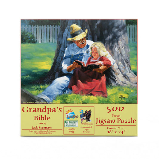 Grandpa's Bible 500 pc  Jigsaw Puzzle 16834