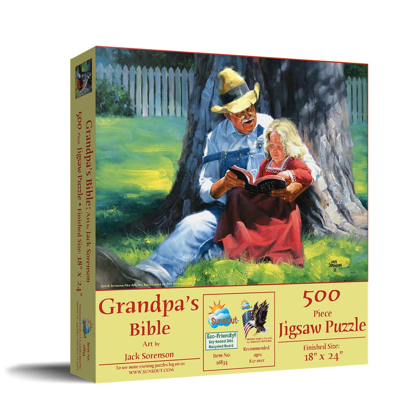 Grandpa's Bible 500 pc  Jigsaw Puzzle 16834