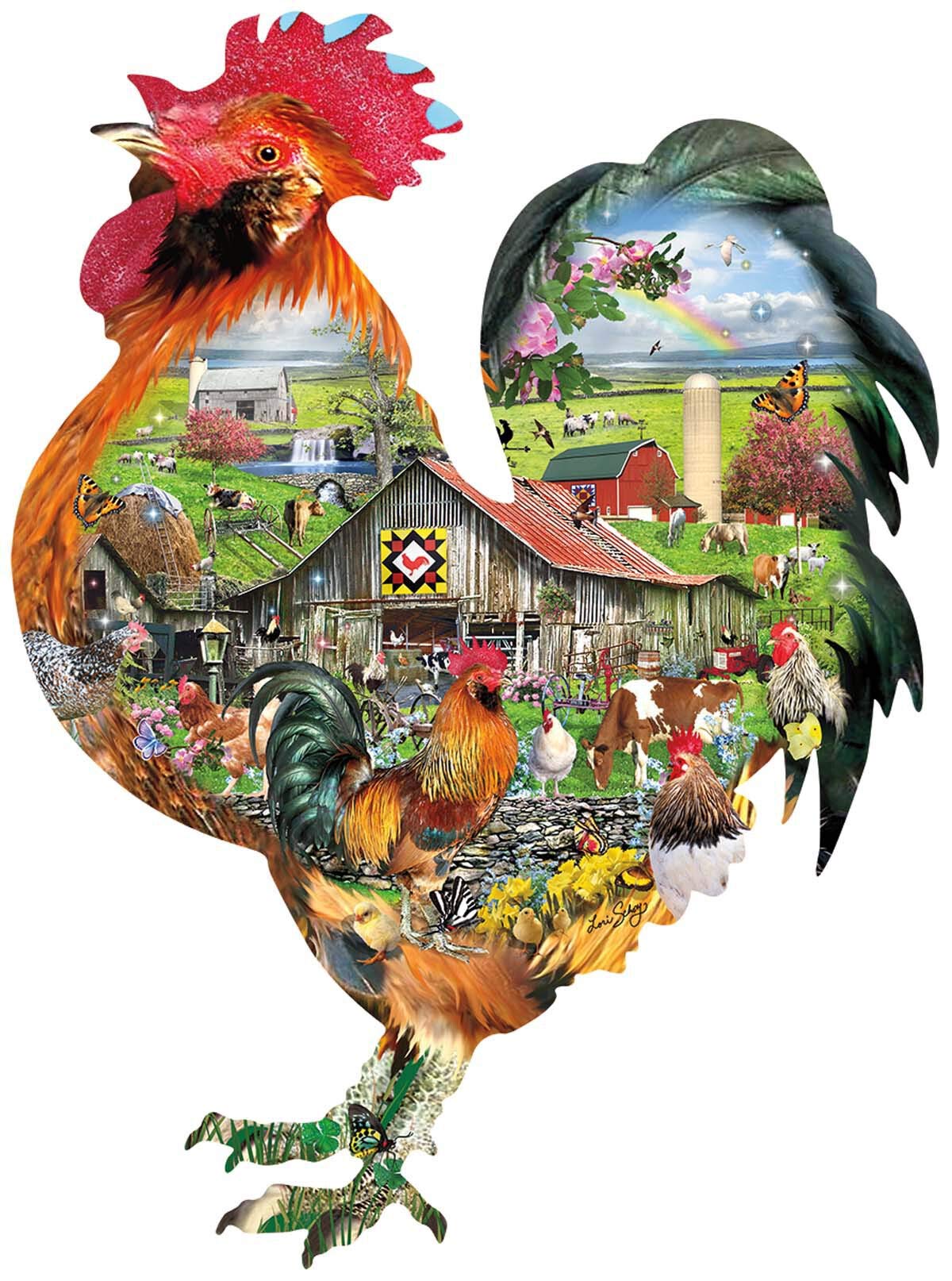 Rule the Roost 1000 pc Special Shape Jigsaw Puzzle 95880