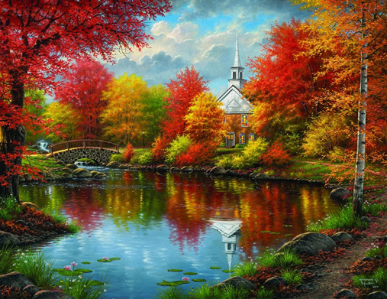 Autumn Tranquility 1000 pc Large Pieces Jigsaw Puzzle 69621