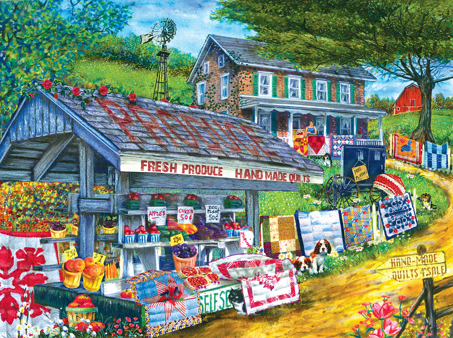 Handmade Quilts 1000 pc  Jigsaw Puzzle 28607
