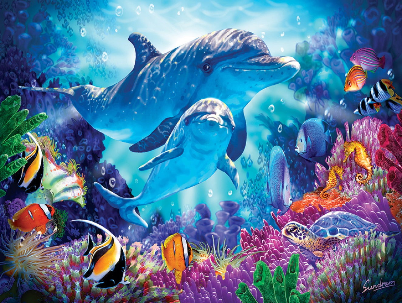 Dolphin Guardian 500 pc  Jigsaw Puzzle 70926