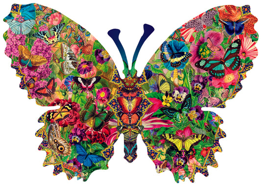 Butterfly Menagerie 1000 pc Special Shape Jigsaw Puzzle 96127